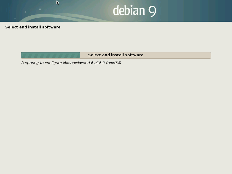 Install Debian 9 Stretch - Installing OS