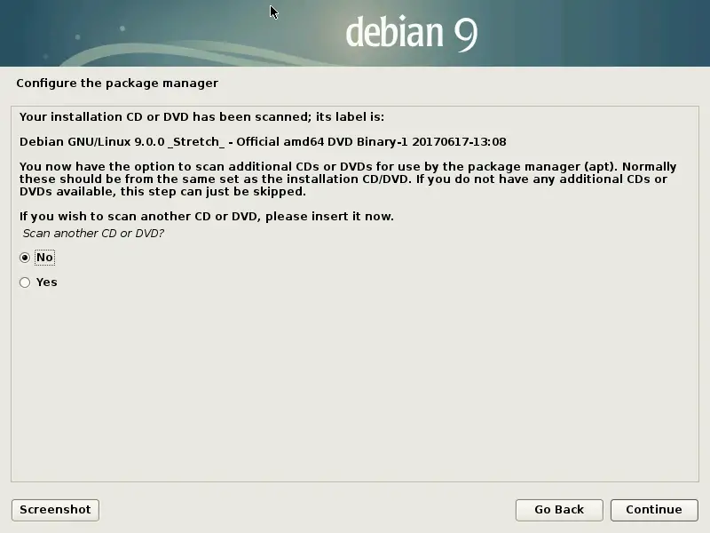 Install Debian 9 Stretch - Scanning Another Drive