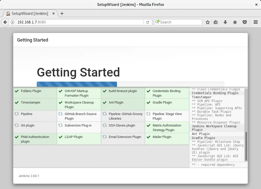 Install and Configure Jenkins on Debian 9 - Installing Jenkins Plugins
