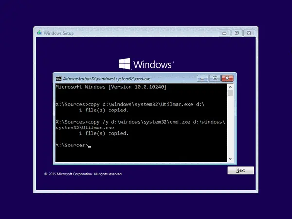 how to set up log in password on windows 10