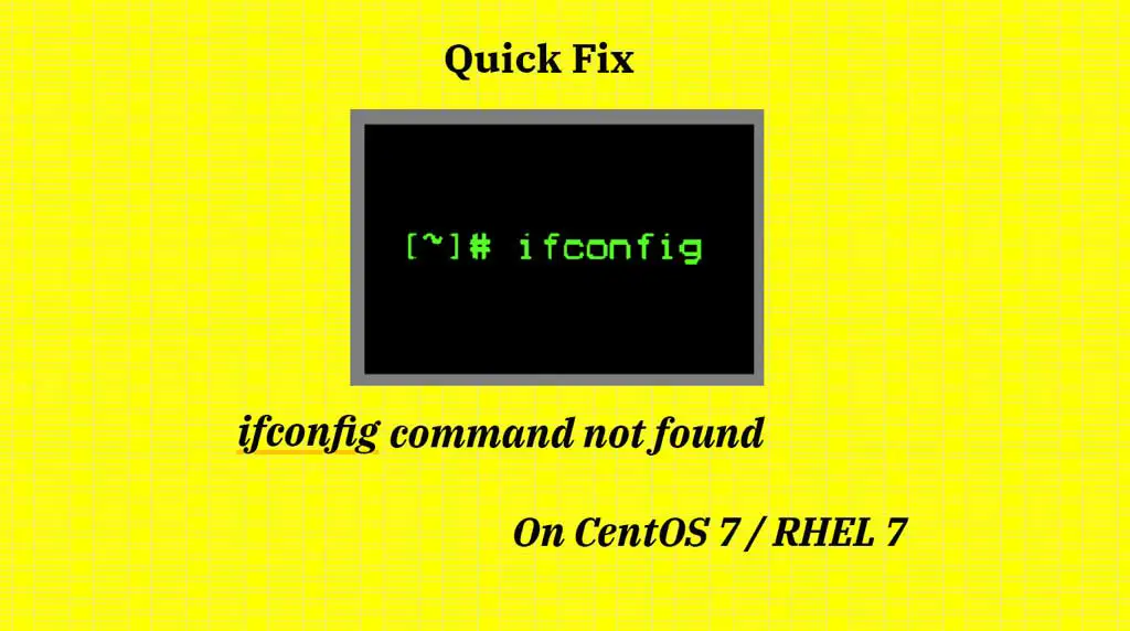 ifconfig command not found on CentOS 8