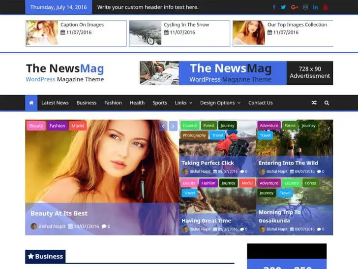 Best Free Magazine WordPress Themes - The NewsMag Magazine Theme