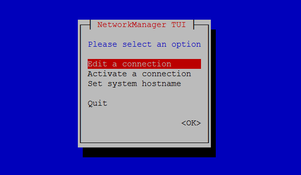 Configure Static IP Address in CentOS 7 - Edit a connection