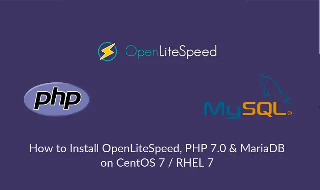 Install OpenLiteSpeed on CentOS 7