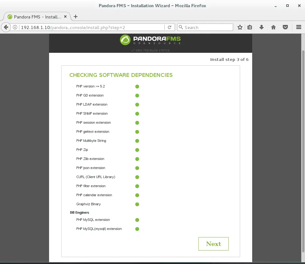 Install PandoraFMS Server on CentOS 7 - Checking for dependencies