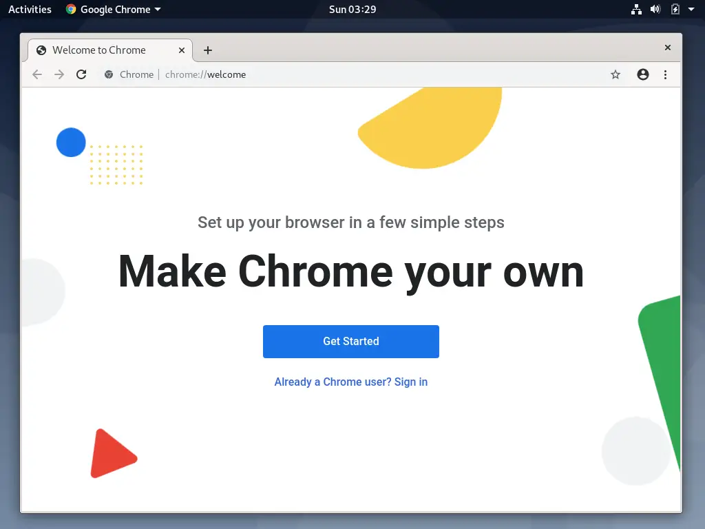 Google Chrome Running On Debian 10