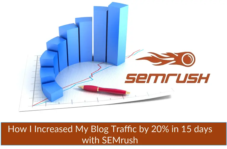 How I Increased My Blog Traffic by 20% in 15 days with SEMrush