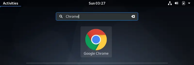 Start Google Chrome on Debian