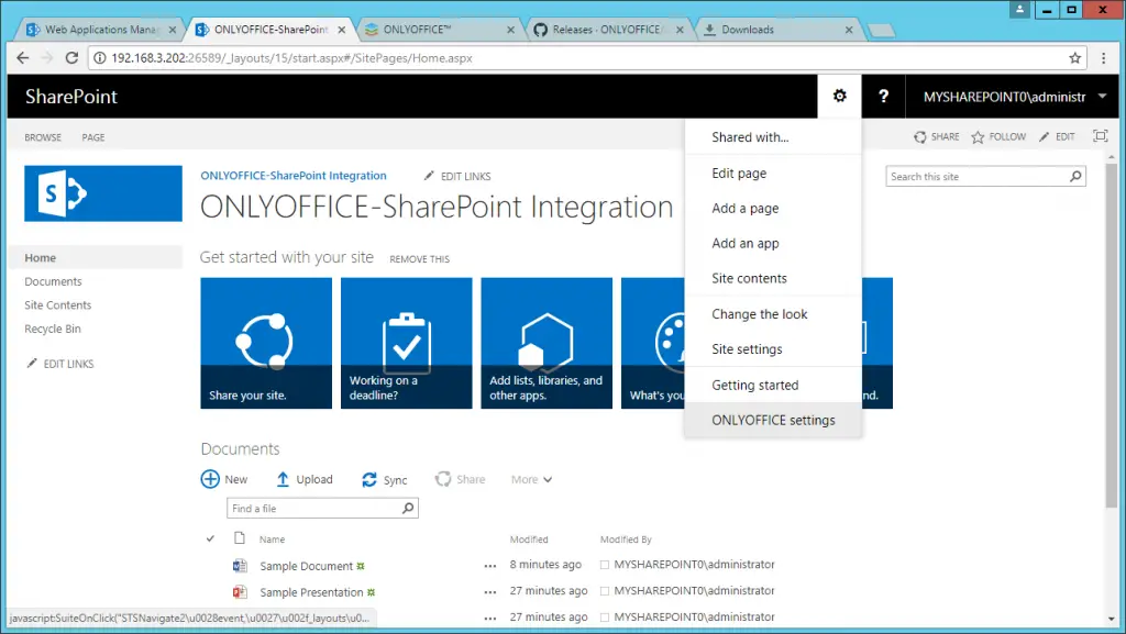 Connect ONLYOFFICE to SharePoint Server - ONLYOFFICE_SharePoint_7