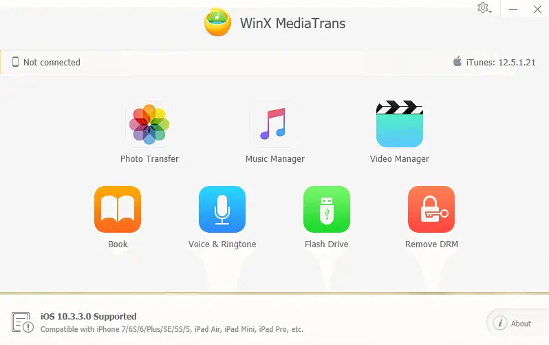 WinX MediaTrans - UI