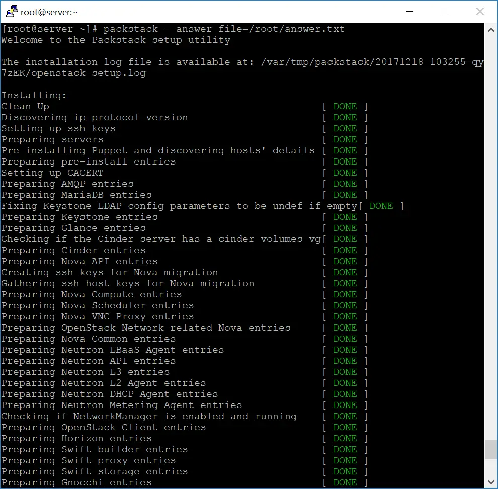 Single Node OpenStack Installation on CentOS 7 - OpenStack Installation