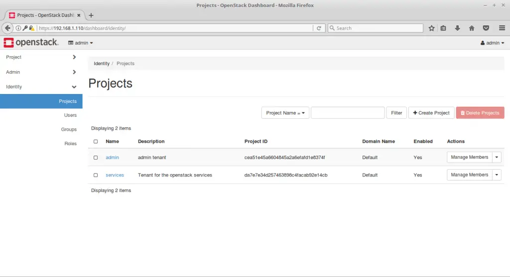 Single Node OpenStack Installation on CentOS 7 - OpenStack Projects