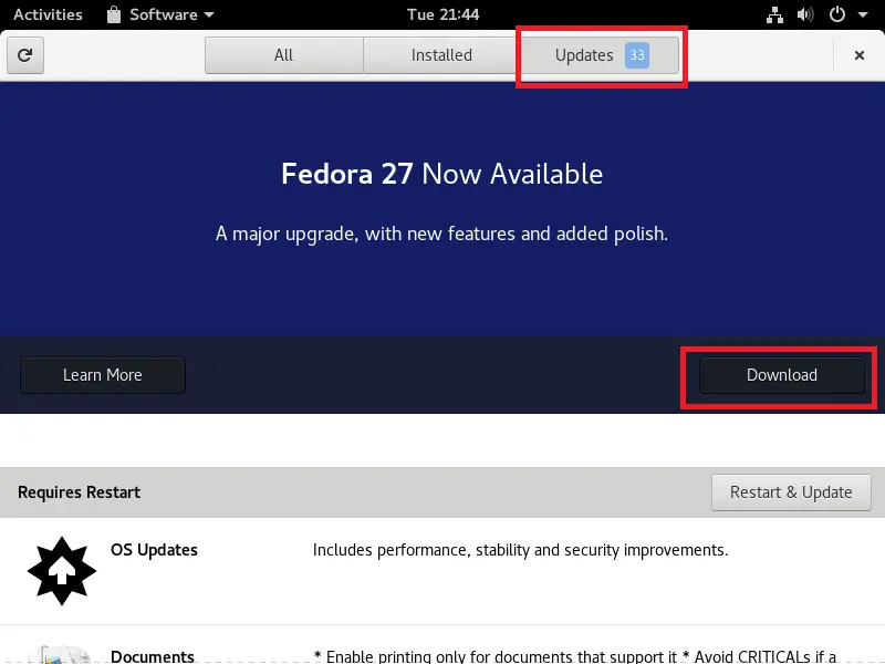Upgrade Fedora 26 to Fedora 27 Workstation - Download Fedora 27