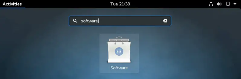 Upgrade Fedora 26 to Fedora 27 Workstation - Go to Software