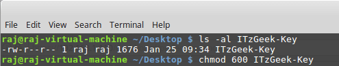 Change Key Pair Permission