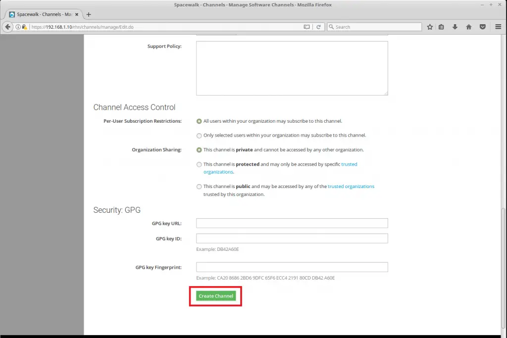 Managing Channels and Repositories in Spacewalk - Creating Child Channel