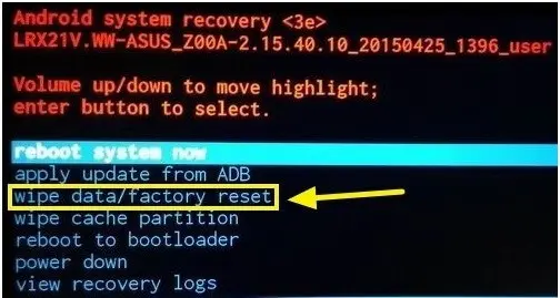 Android Hard Factory Reset