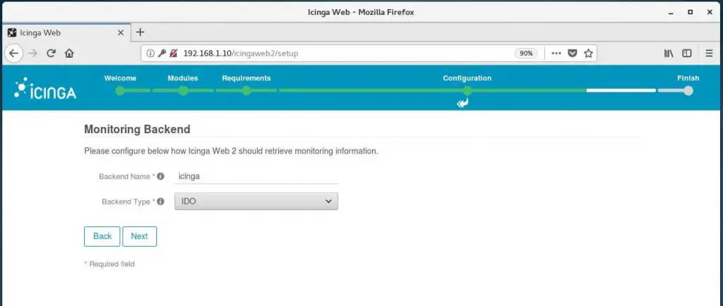 Setup Icinga Web 2 on CentOS 7 - Monitoring Backend