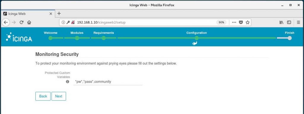 Setup Icinga Web 2 on CentOS 7 - Protect Custom Variables