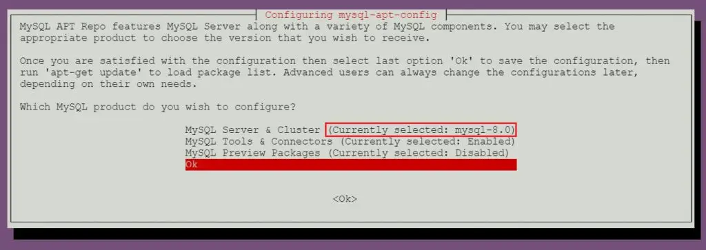 Install MySQL 5.7 on Ubuntu 16.04 - Configure MySQL 8.0 Repository
