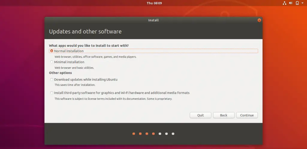 Install Ubuntu 18.04 LTS (Bionic Beaver) - Normal Installation