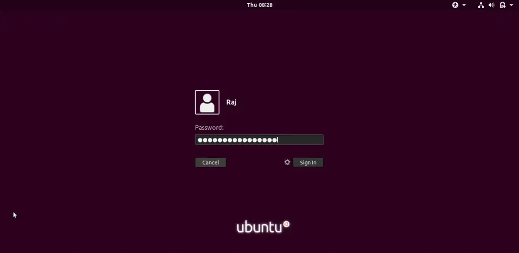 Install Ubuntu 18.04 LTS (Bionic Beaver) - Ubuntu 18.04 Login Screen