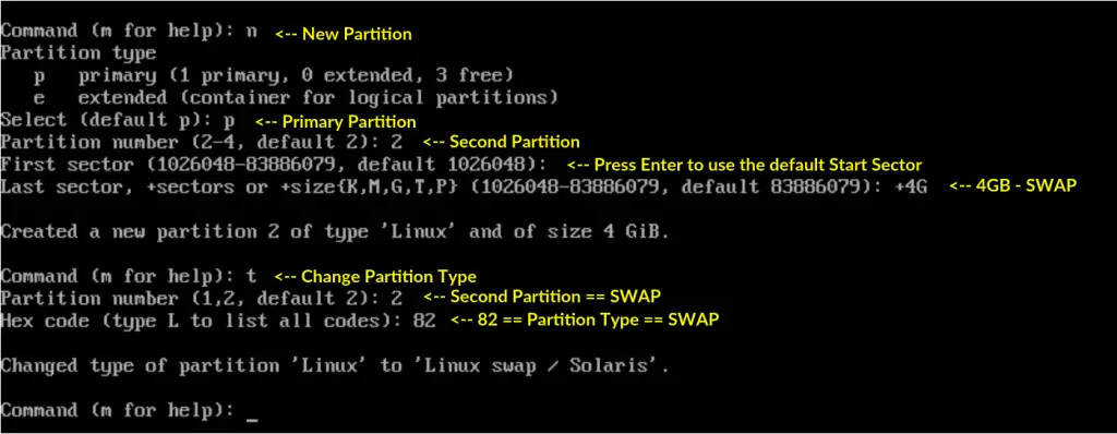 Install Arch Linux 2018 - Create SWAP Partition