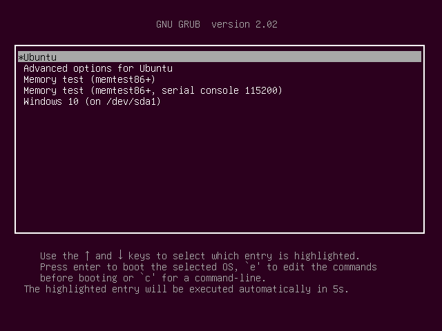 Install Ubuntu 18.04 Alongside With Windows 10 - Boot Ubuntu 18.04 - Legacy BIOS System