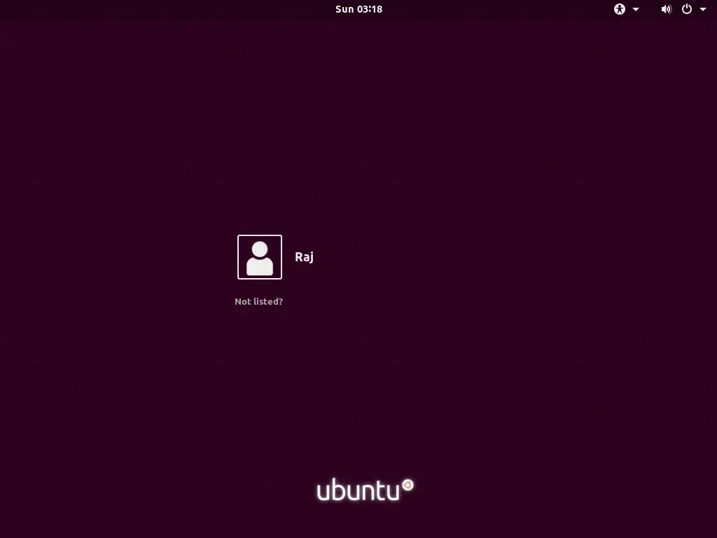 Install Ubuntu 18.04 Alongside With Windows 10 - Ubuntu 18.04 Login Screen