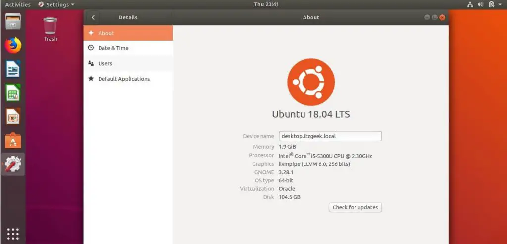 Upgrade To Ubuntu 18.04 From Ubuntu 16.04 - Ubuntu 18.04 Details