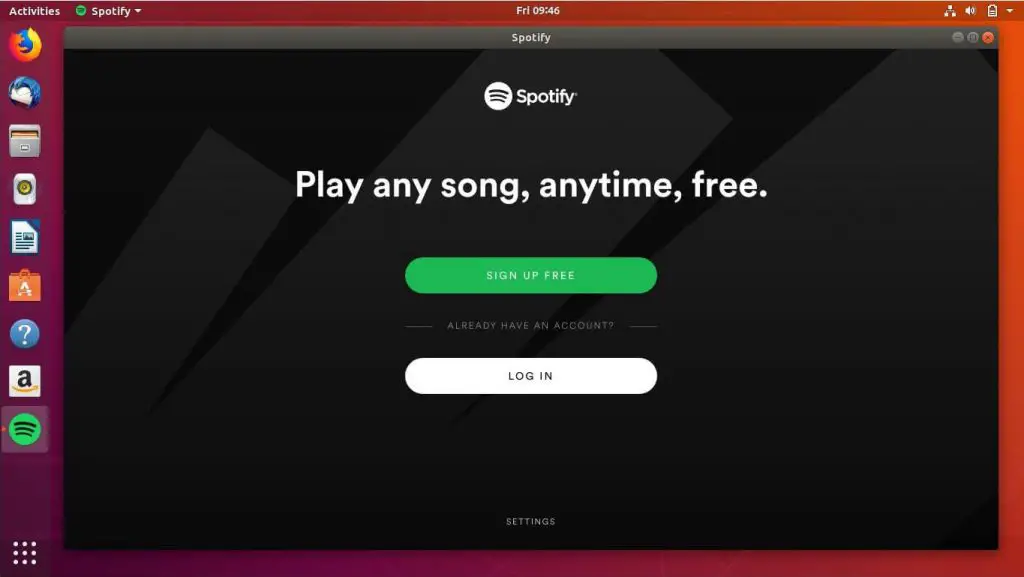 Install Spotify on Ubuntu 18.04 - Start Spotify in Ubuntu 18.04