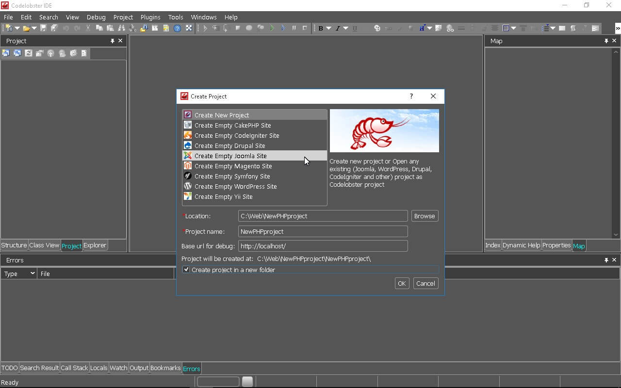 Free PHP, HTML, CSS and JavaScript editor - CodeLobster IDE