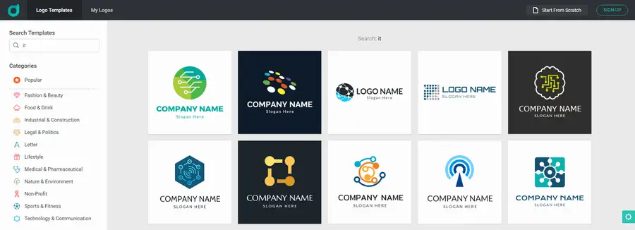 How to Design and Customize An IT Logo for Blogs - Search Templates