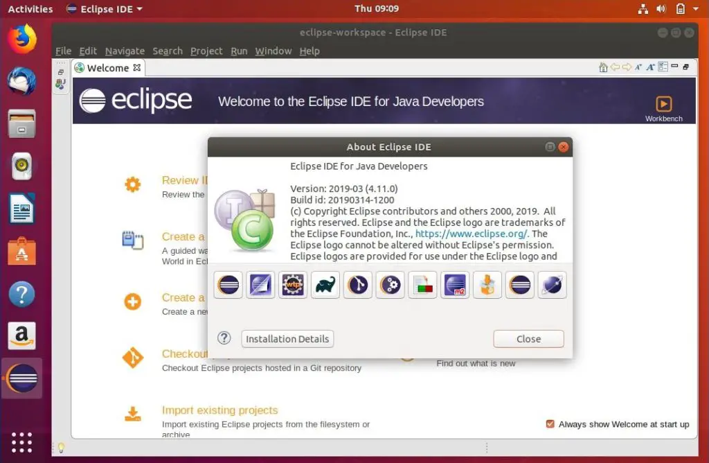 Install Eclipse IDE on Ubuntu 18.04 - Eclipse IDE Running on Ubuntu 18.04