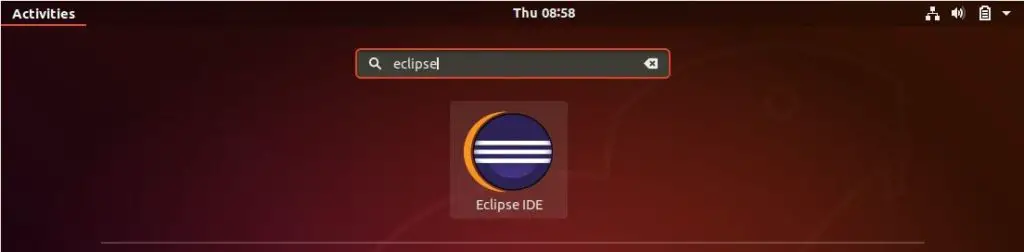 Install Eclipse IDE on Ubuntu 18.04 - Launch Eclipse IDE