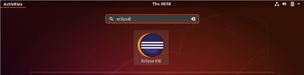 Install Eclipse IDE on Ubuntu 18.04 - Launch Eclipse IDE