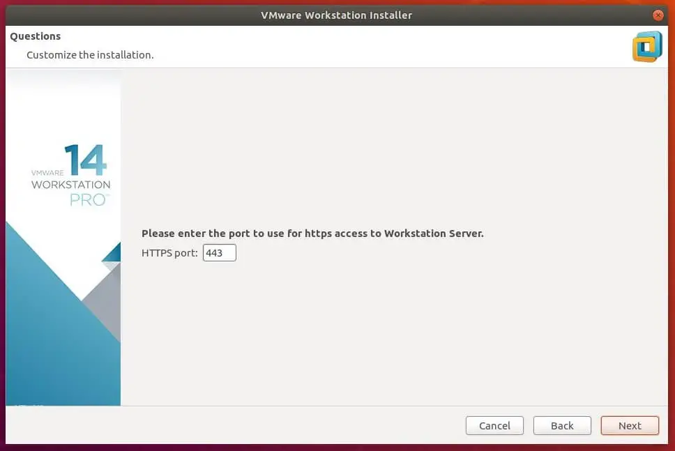 Install VMware Workstation 14 on Ubuntu 18.04 - Port for VMware Workstation Server