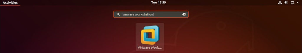 Install VMware Workstation Pro 14 on Ubuntu 18.04 - Start VMware Workstation Pro on Ubuntu 18.04