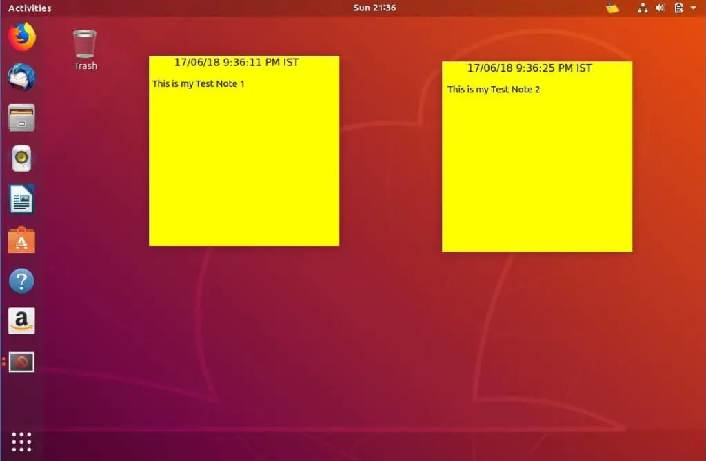 StickyNotes for Ubuntu 18.04