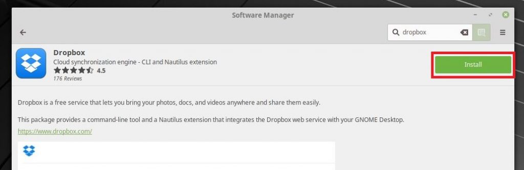 Install Dropbox on Linux Mint 19 - Install Dropbox