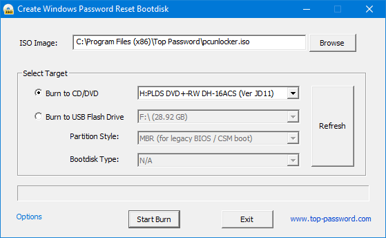 Create Bootable CD or USB