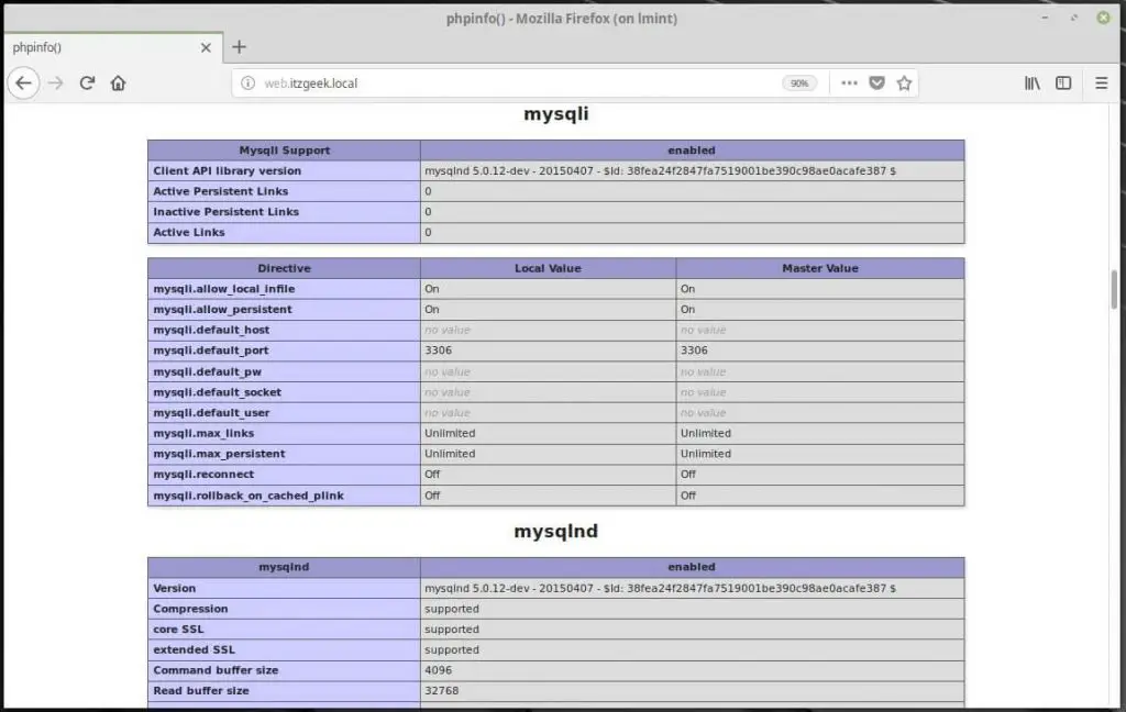 Install Linux, Nginx, MariaDB, PHP (LEMP Stack) on Linux Mint 19 - MySQL Support