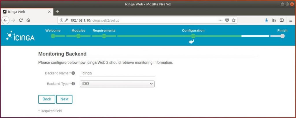 Setup Icinga Web 2 on Ubuntu 18.04 - Monitoring Backend