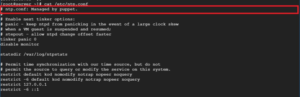 Install Foreman on CentOS 7 - NTP Configuration File Managed by Foreman