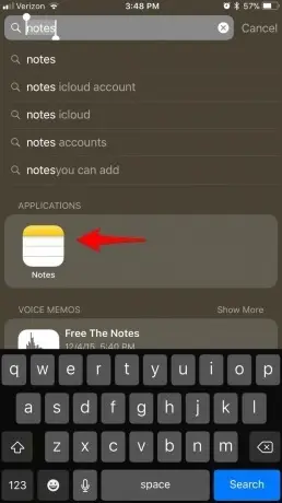 Find missing app with spotlight search