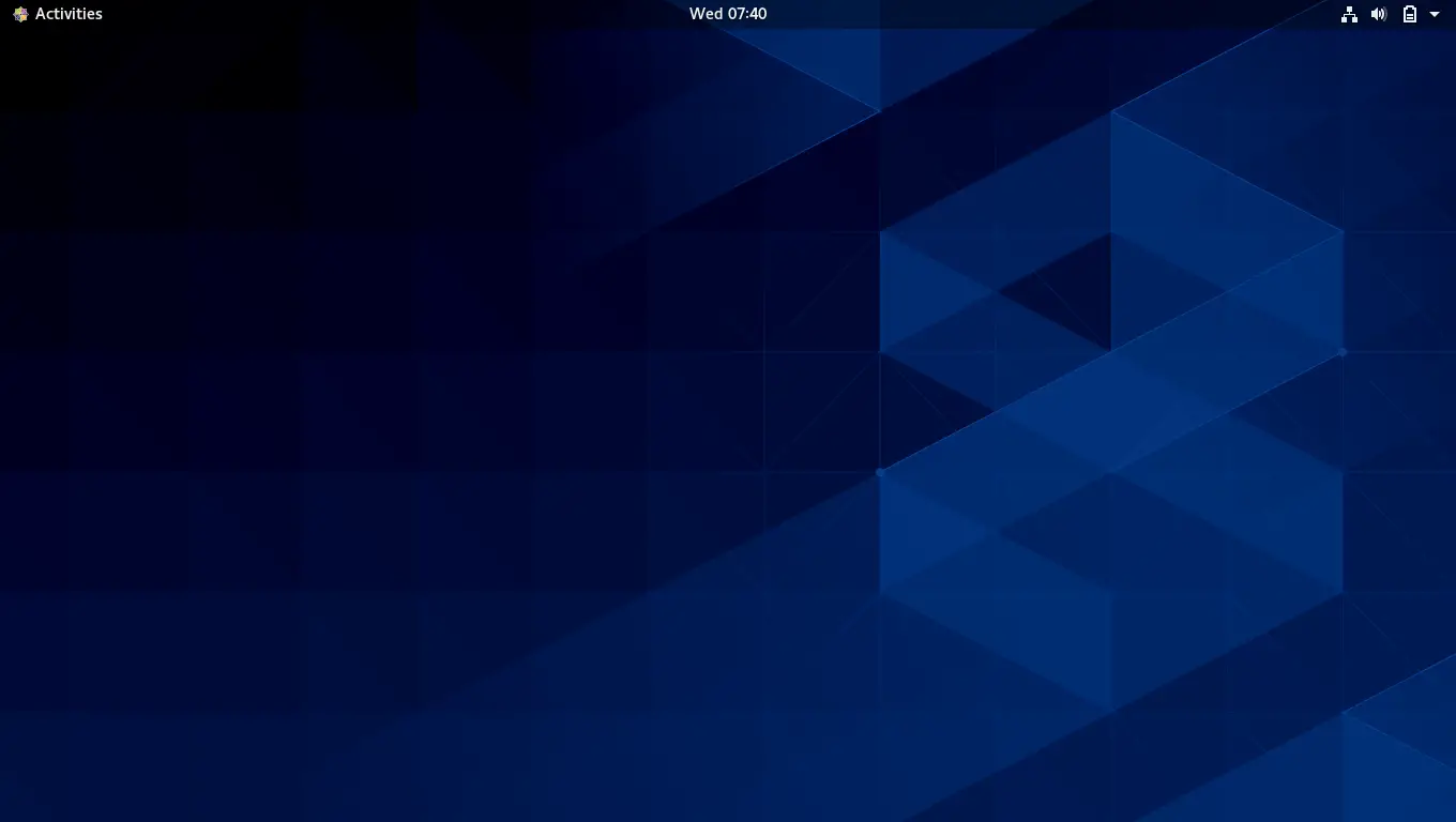 CentOS 8 GNOME Desktop