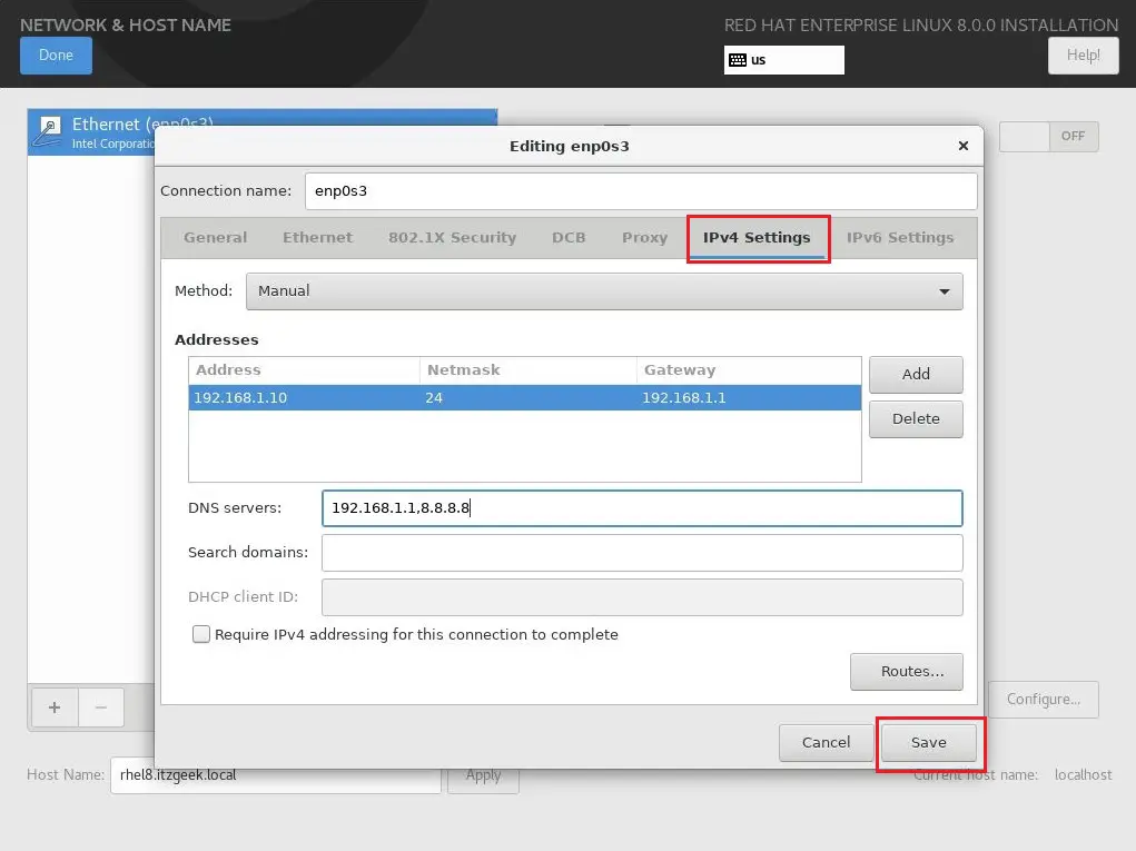 Configure IP Address