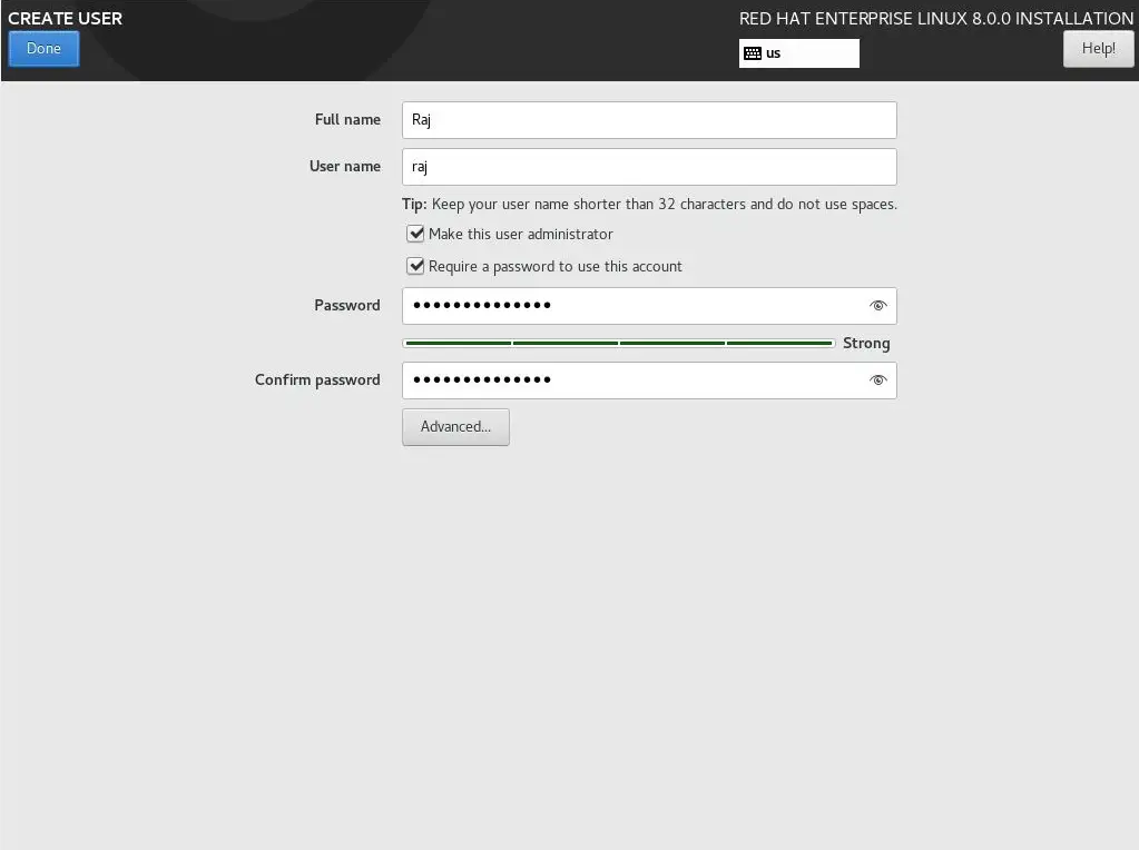 Create New User