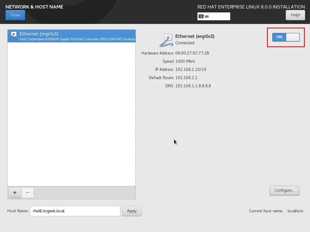 Enable Network