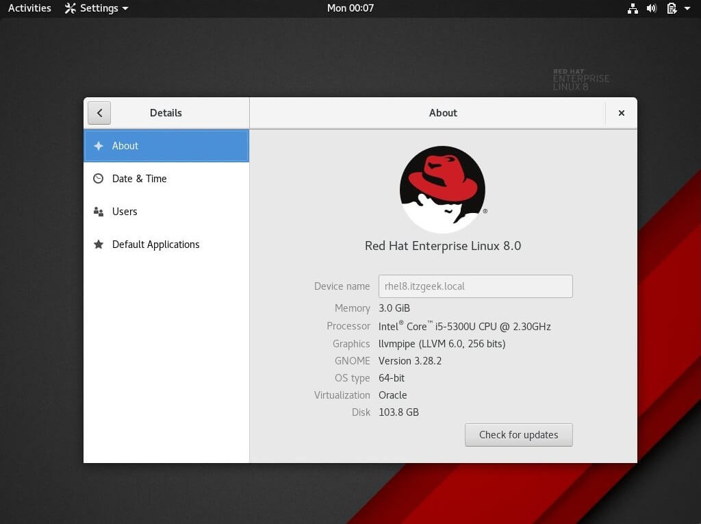Install gnome redhat 6.2